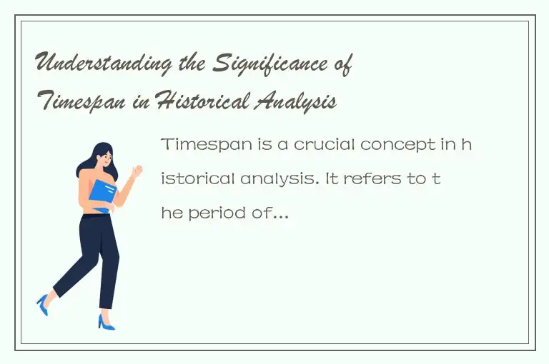 Understanding the Significance of Timespan in Historical Analysis