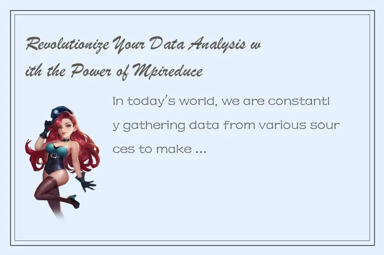 Revolutionize Your Data Analysis with the Power of Mpireduce