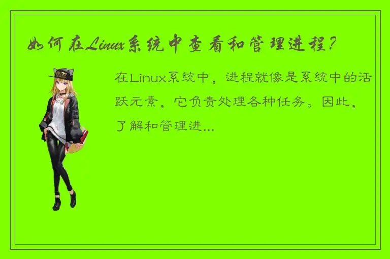 如何在Linux系统中查看和管理进程？