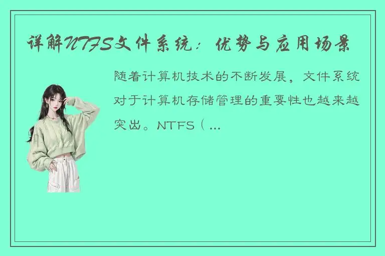 详解NTFS文件系统：优势与应用场景
