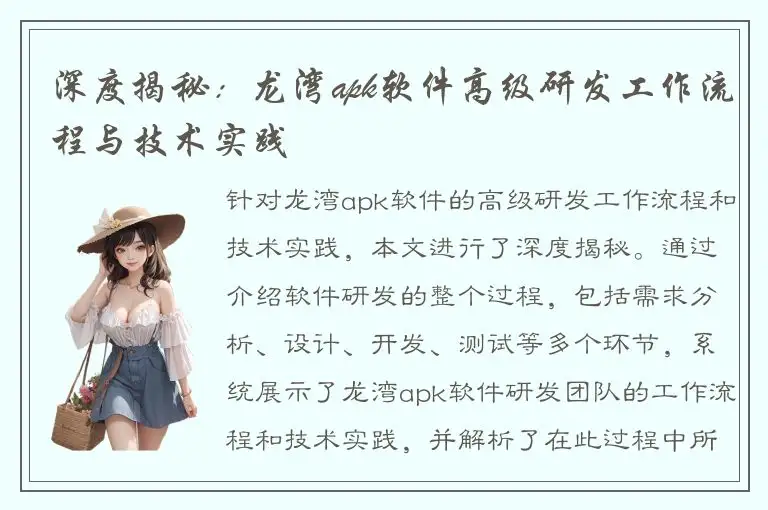 深度揭秘：龙湾apk软件高级研发工作流程与技术实践