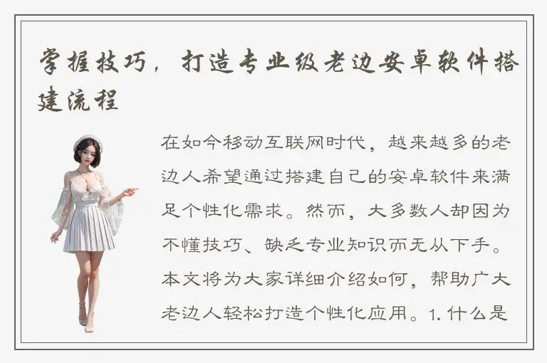 掌握技巧，打造专业级老边安卓软件搭建流程