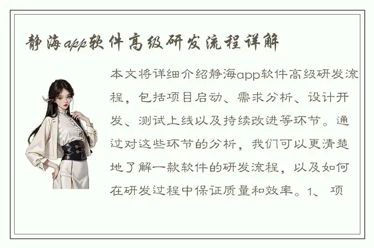 静海app软件高级研发流程详解