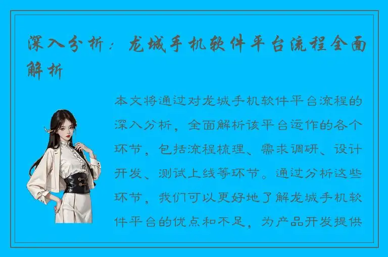 深入分析：龙城手机软件平台流程全面解析
