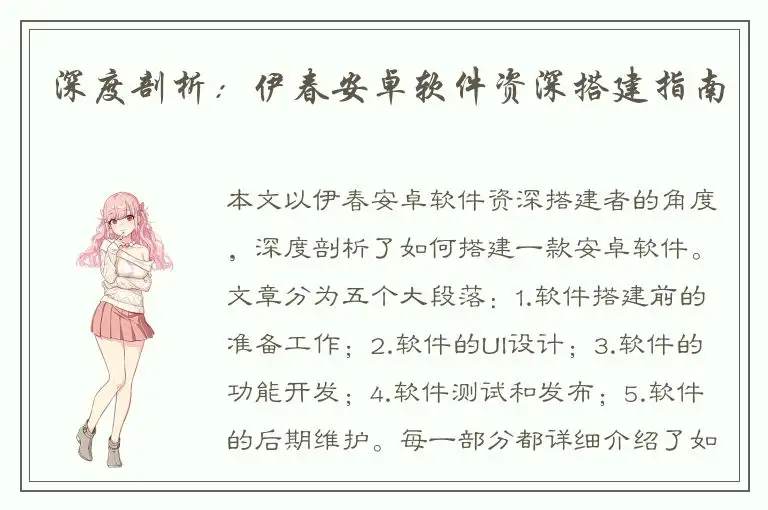 深度剖析：伊春安卓软件资深搭建指南