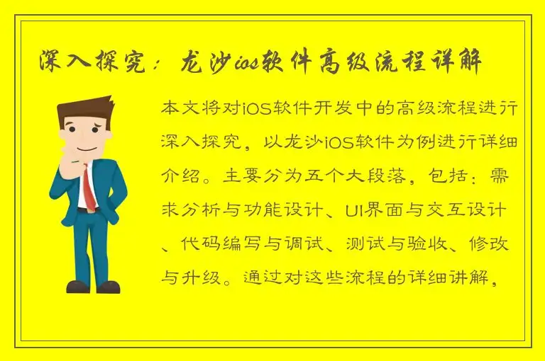 深入探究：龙沙ios软件高级流程详解