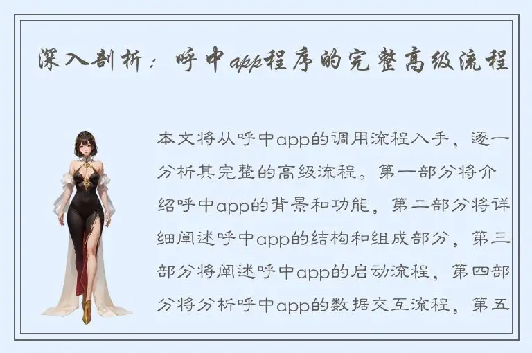 深入剖析：呼中app程序的完整高级流程