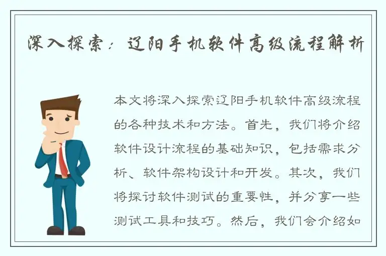 深入探索：辽阳手机软件高级流程解析