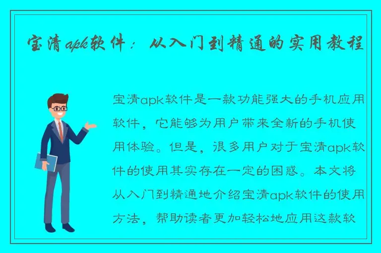 宝清apk软件：从入门到精通的实用教程