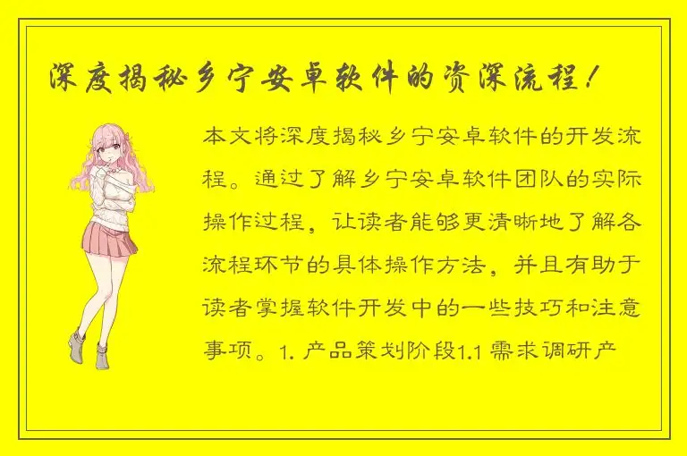 深度揭秘乡宁安卓软件的资深流程！