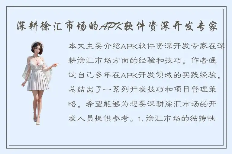 深耕徐汇市场的APK软件资深开发专家