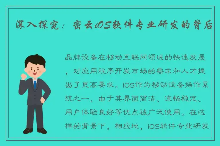 深入探究：密云iOS软件专业研发的背后