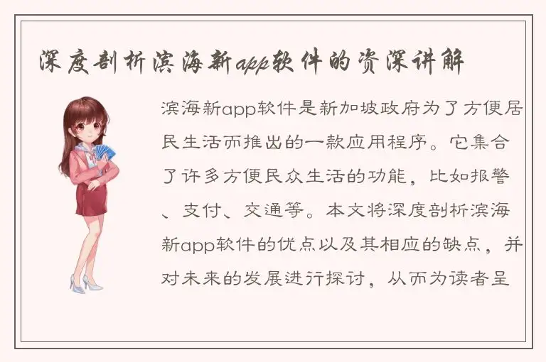 深度剖析滨海新app软件的资深讲解