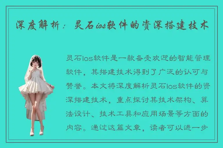 深度解析：灵石ios软件的资深搭建技术