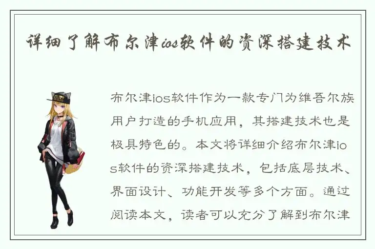详细了解布尔津ios软件的资深搭建技术