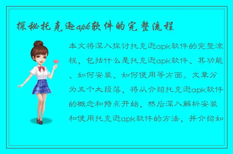 探秘托克逊apk软件的完整流程
