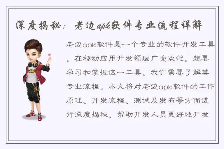 深度揭秘：老边apk软件专业流程详解