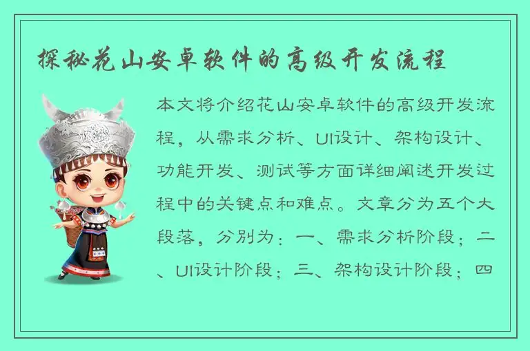 探秘花山安卓软件的高级开发流程