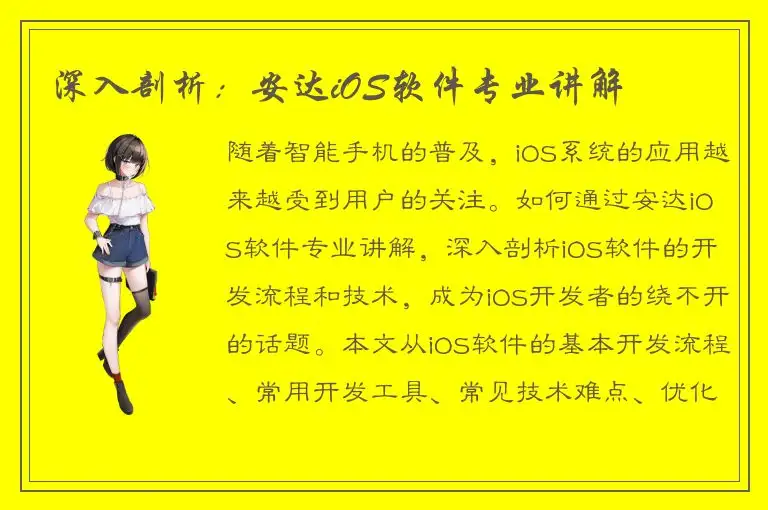 深入剖析：安达iOS软件专业讲解