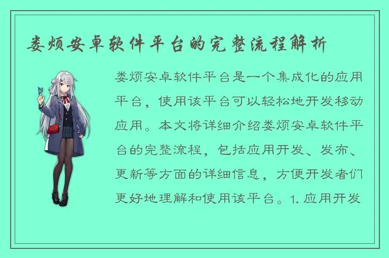 娄烦安卓软件平台的完整流程解析