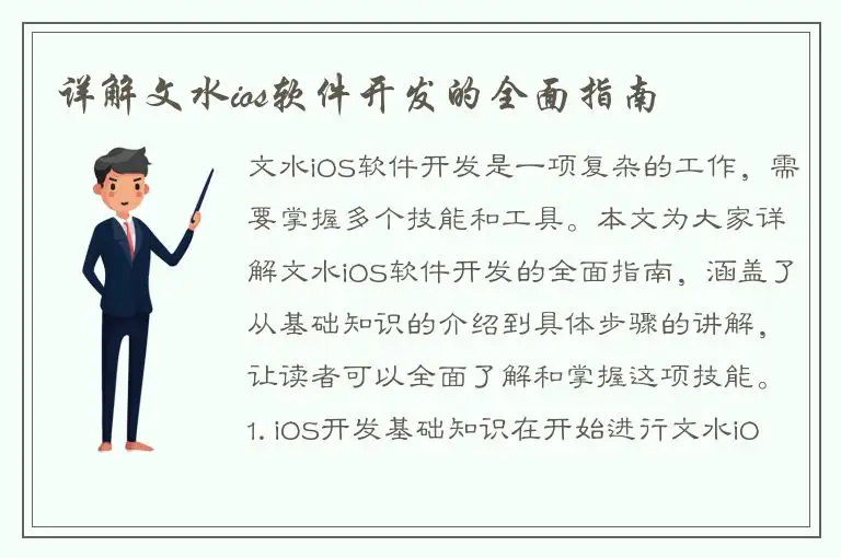 详解文水ios软件开发的全面指南