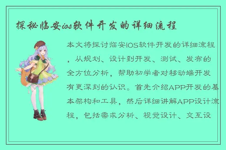 探秘临安ios软件开发的详细流程