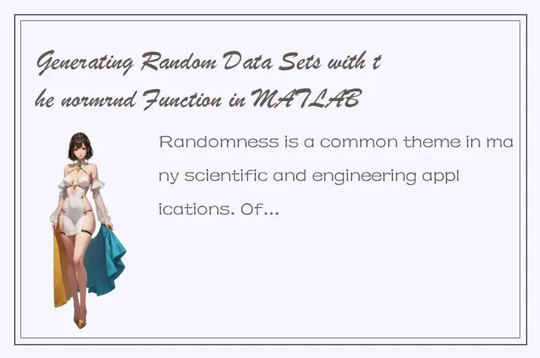 Generating Random Data Sets with the normrnd Function in MATLAB