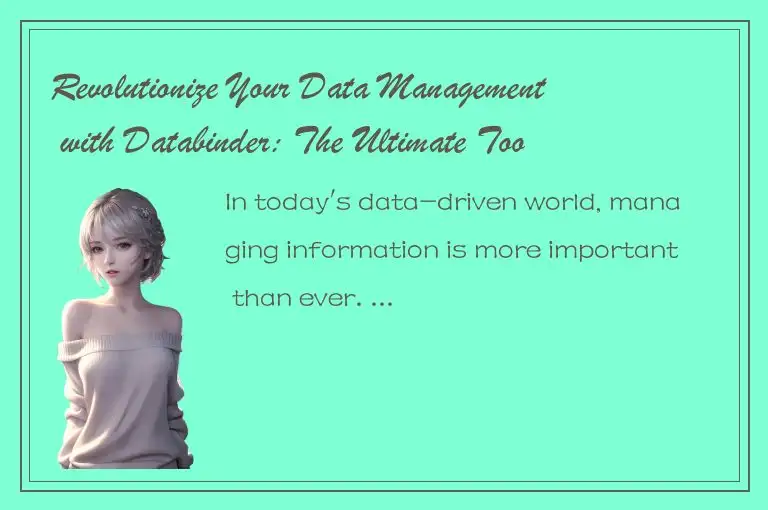 Revolutionize Your Data Management with Databinder: The Ultimate Tool for Effici