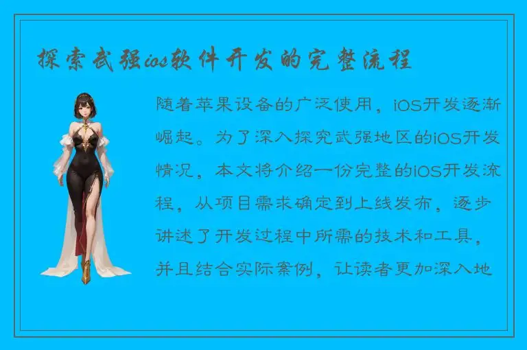 探索武强ios软件开发的完整流程