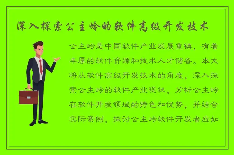 深入探索公主岭的软件高级开发技术
