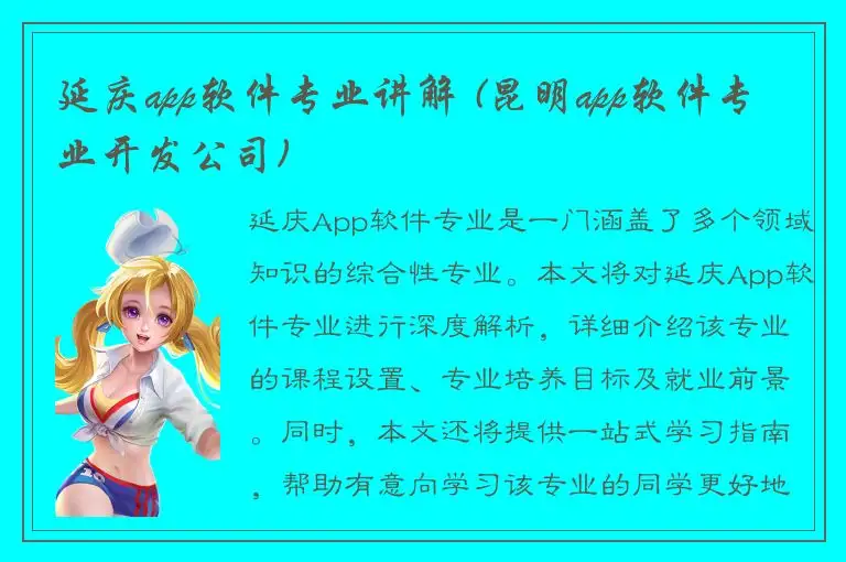 延庆app软件专业讲解 (昆明app软件专业开发公司)