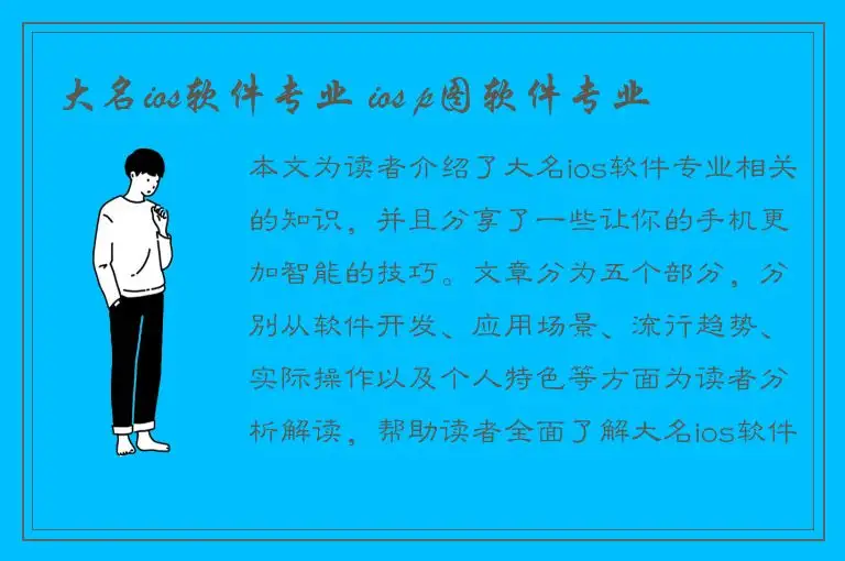 大名ios软件专业 ios p图软件专业