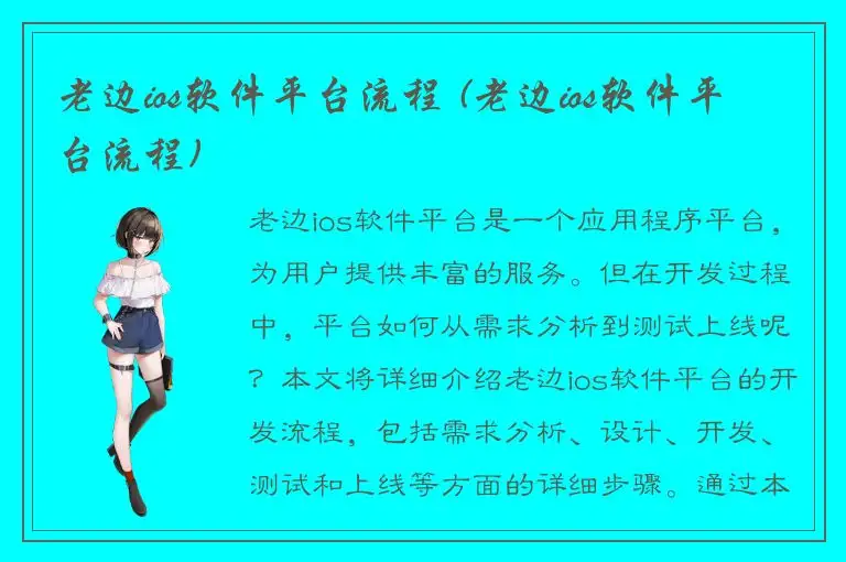 老边ios软件平台流程 (老边ios软件平台流程)
