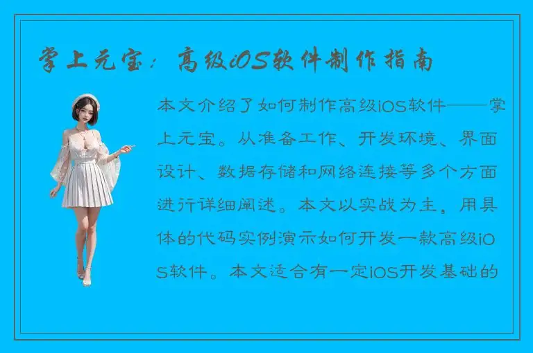 掌上元宝：高级iOS软件制作指南