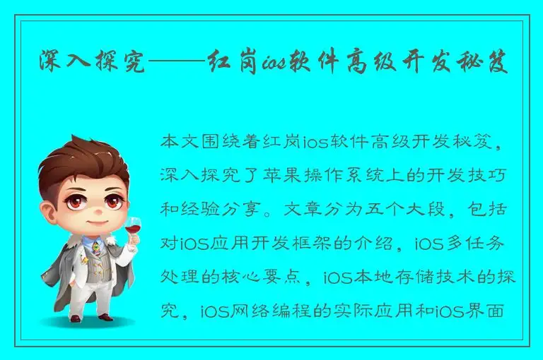 深入探究——红岗ios软件高级开发秘笈