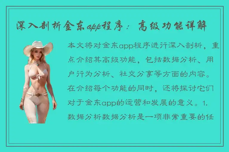 深入剖析金东app程序：高级功能详解