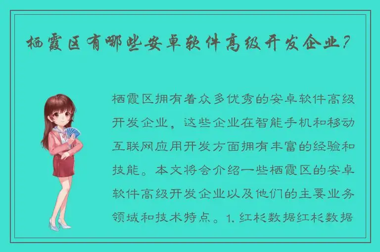 栖霞区有哪些安卓软件高级开发企业？