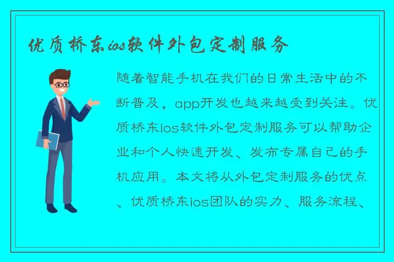 优质桥东ios软件外包定制服务