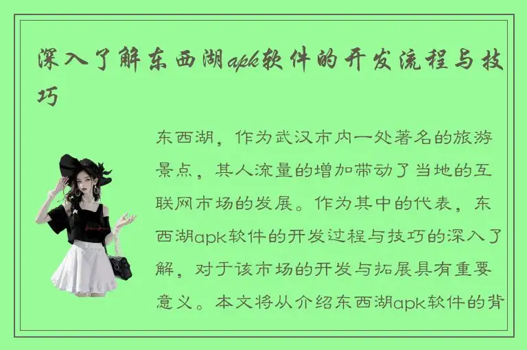 深入了解东西湖apk软件的开发流程与技巧