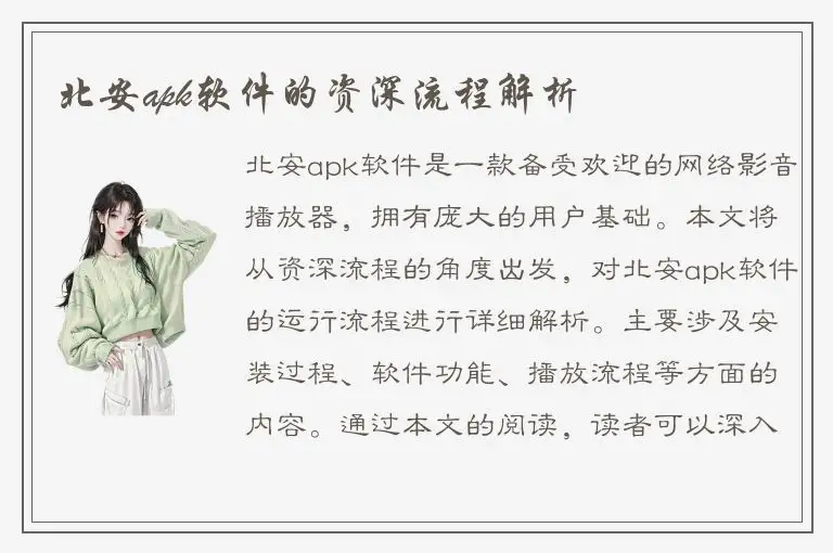 北安apk软件的资深流程解析