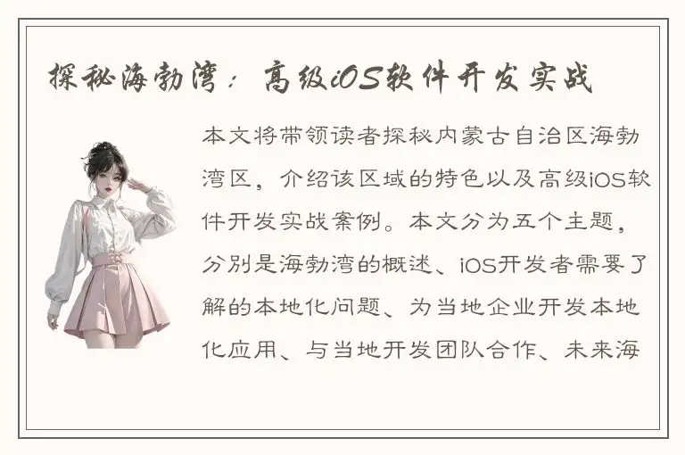 探秘海勃湾：高级iOS软件开发实战