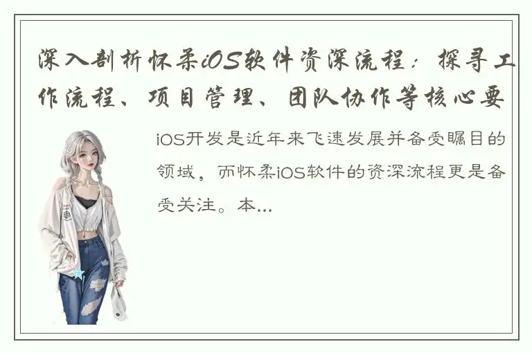 深入剖析怀柔iOS软件资深流程：探寻工作流程、项目管理、团队协作等核心要素
