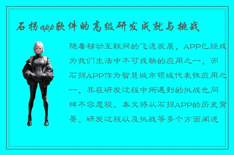 石拐app软件的高级研发成就与挑战