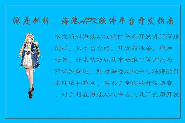 深度剖析：海港APK软件平台开发指南