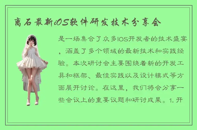 离石最新iOS软件研发技术分享会