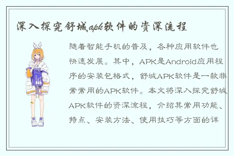 深入探究舒城apk软件的资深流程