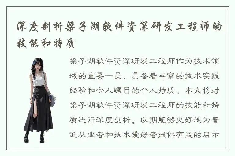 深度剖析梁子湖软件资深研发工程师的技能和特质