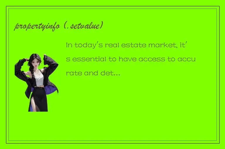 propertyinfo (.setvalue)